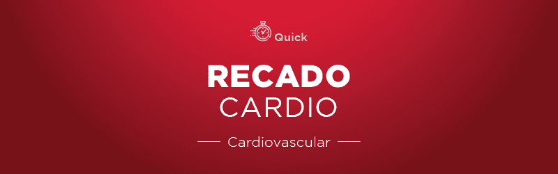 Recado cardiovascular con información rápida sobre temas de cardiología. Diseño visual en fondo rojo para destacar actualizaciones en cuidados del corazón